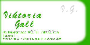 viktoria gall business card